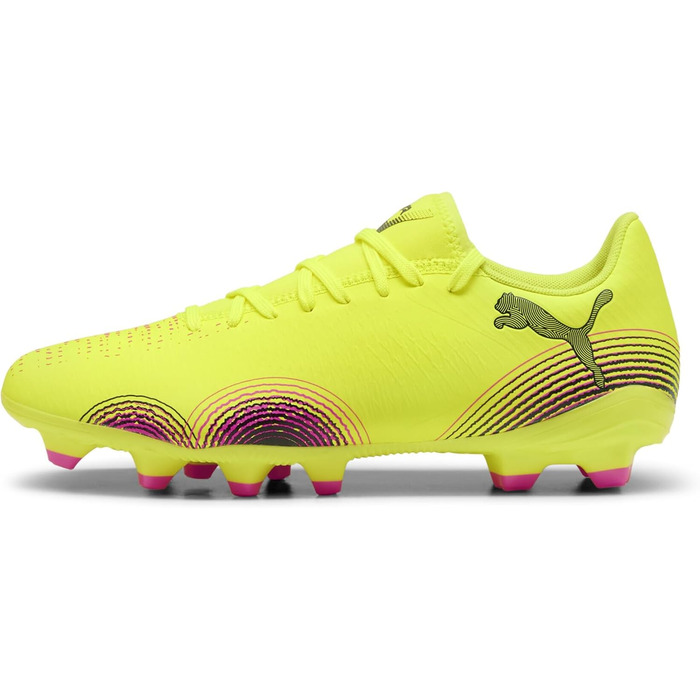Жіночі футбольні бутси PUMA Future 8 Play Fg/Ag, 38 EU, Yellow Alert/Black/Sun Struck