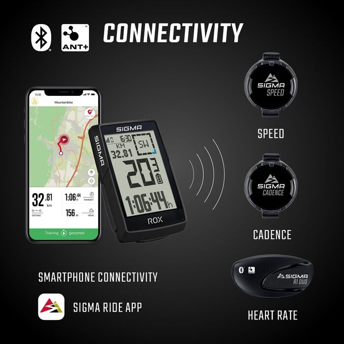 Велокомп'ютер SIGMA ROX 4.0 SE Special Edition GPS, чорний. Навігація, висотомір, сумісний з E-Bike