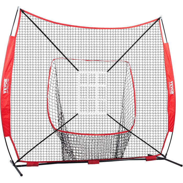 Мережа для бейсболу та софтболу VEVOR: портативна тренувальна сітка для відпрацювання ударів, ловлі, пітчингу з підставкою, сумкою та аксесуарами