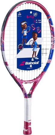 Дитяча тенісна ракетка Babolat B Fly 19, рожево-синя, 164 г, струни, нова