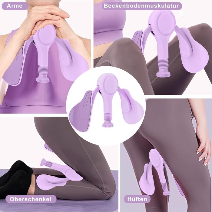 Тренування стегон та тазового дна: пристрій для дому, фіолетовий
