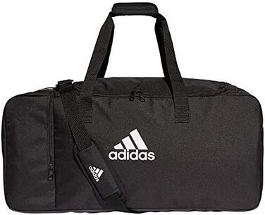 Сумка спортивна adidas Tiro Duffel L, унісекс, 70×32×32 см, чорна/біла