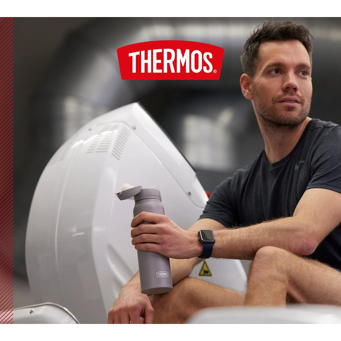 Термос-пляшка Thermos Ultralight 0,5 л нержавіюча сталь, матова, збереження температури 10 год гарячого / 20 год холодного, герметична, для води та чаю, BPA-free