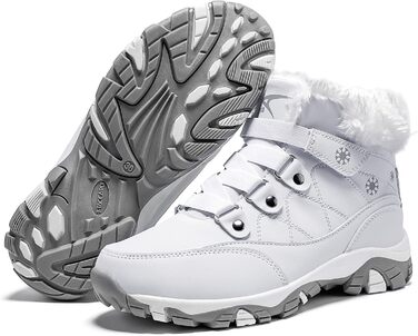Зимові черевики VITIKE для жінок, теплі, з підкладкою, снігоступи, осінні, туристичні, зимові, 35 EU, білий, зелений
