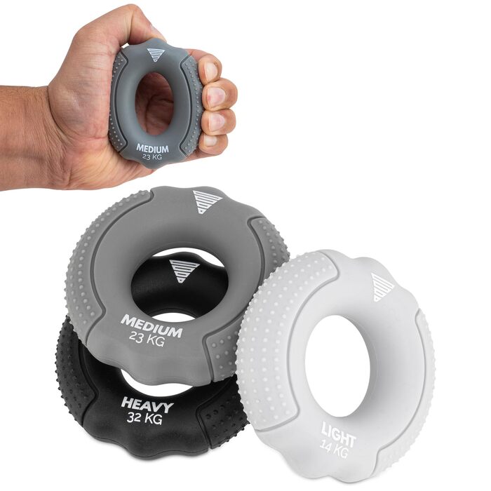 Набір для тренування сили рук GORNATION Griffkraft - 3 рівні, для підсилення сили зап'ястя та рук, портативні ручки для калістеніки та фітнесу