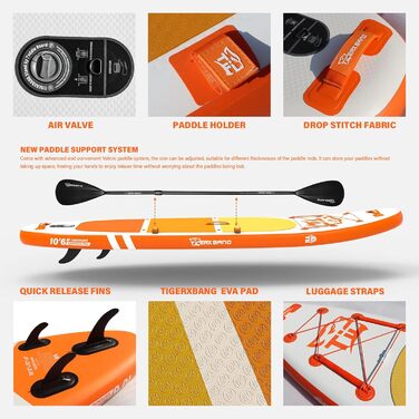 Надувний SUP-борд TIGERXBANG Defender Pro, 320 см, Orange