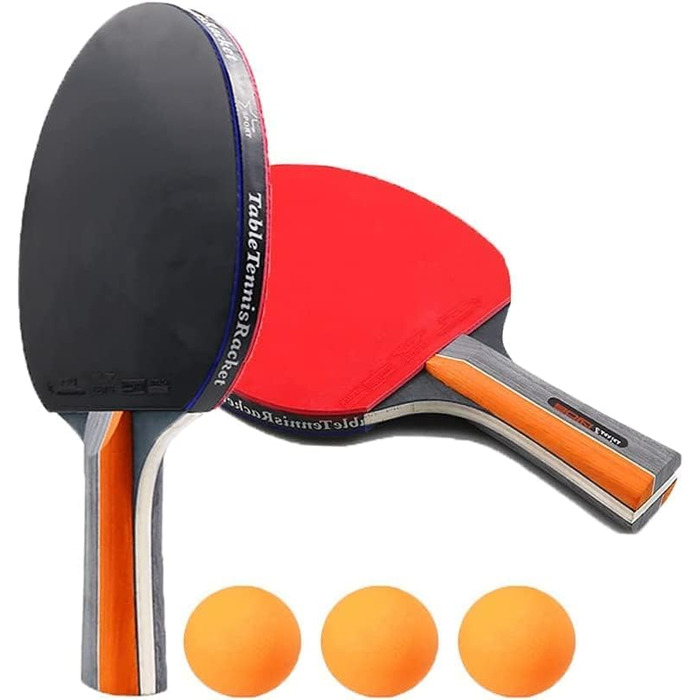 Професійний набір для настільного тенісу: 2 ракетки, 3 м'ячі, чохол. Ідеально для початківців та професіоналів