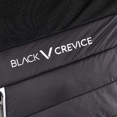 Чоловіча лижна куртка Black Crevice для гірських походів, тепла зимова куртка з нейлону, водонепроникна та вітрозахисна, з високою свободою рухів, чорно-біла (S, чорний)