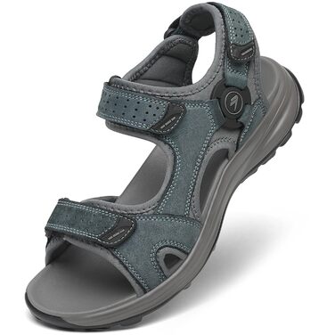 Чоловічі сандалі FLARUT для трекінгу та активного відпочинку, шкіра, сірі, 39 EU