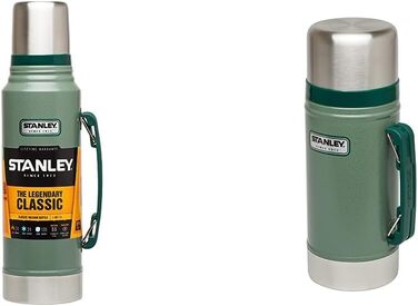 Термос Stanley Legendary Classic 1 л та харчовий контейнер 0,7 л, зелений, сталь 18/8
