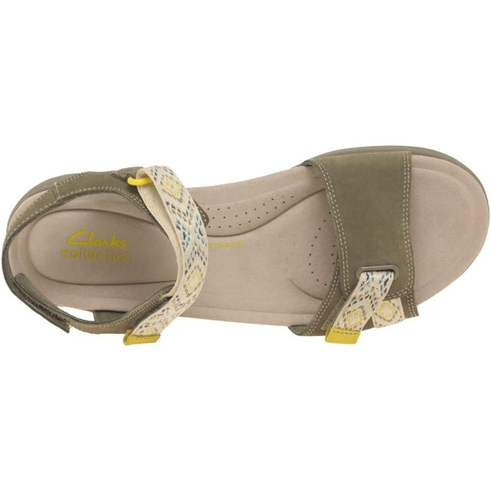 Sandali sportivi Clarks Amanda Sprint da donna (38 EU, velluto verde oliva)