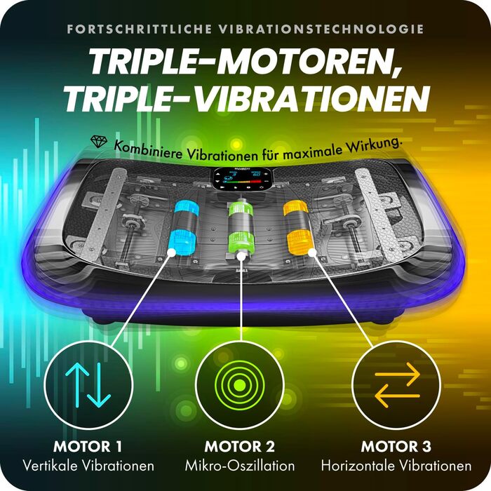 Віброплатформа 4D з 3 моторами | Масаж магнітним полем | Зручний дизайн | Вібраційна терапія
