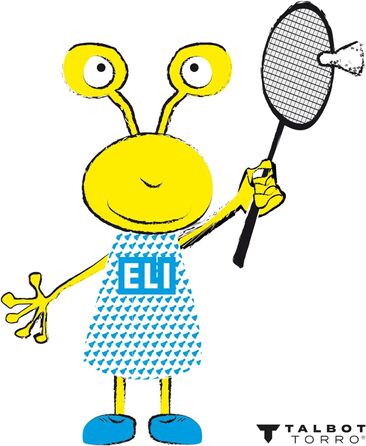 Badmintonova м'яч Talbot Torro Badm.-Ball ELI, 6 штук, білий