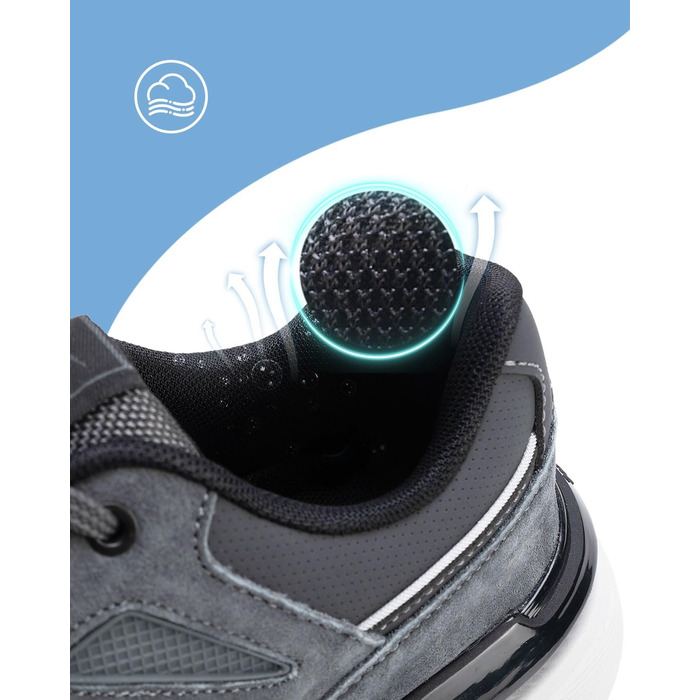 Чоловічі кросівки для активного відпочинку, бігу та ходьби, 41-45 EU (42 EU, сіро-помаранчевий)