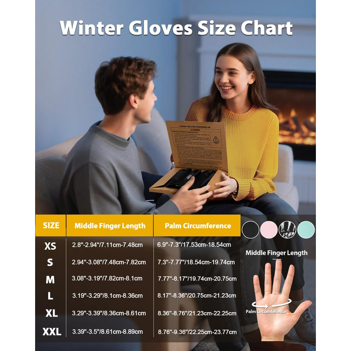 Зимові рукавички RIGWARL для чоловіків та жінок, водонепроникні вело-рукавички з підтримкою сенсорного екрану, теплі рукавички для їзди на велосипеді, катання на конях, бігу, мотоцикла, хайкінгу, прогулянок, чорний колір, розмір L