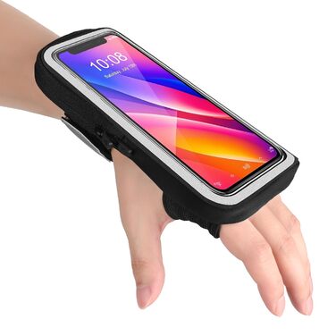 Спортивний браслет для телефону на руку - 2 в 1, підходить для iPhone 16/15/14/13 Pro Max, Huawei P50 Pro/P40, чорний