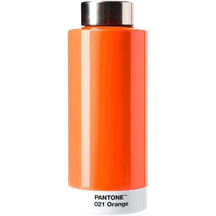 Термобутилка PANTONE 500 мл, подвійні стінки, нержавіюча сталь, герметична, помаранчева 021C