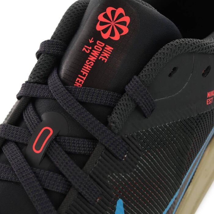 Чоловічі кросівки Nike Downshifter 12 (темно-сірий/хакі/червоний/синій), розмір 42 EU