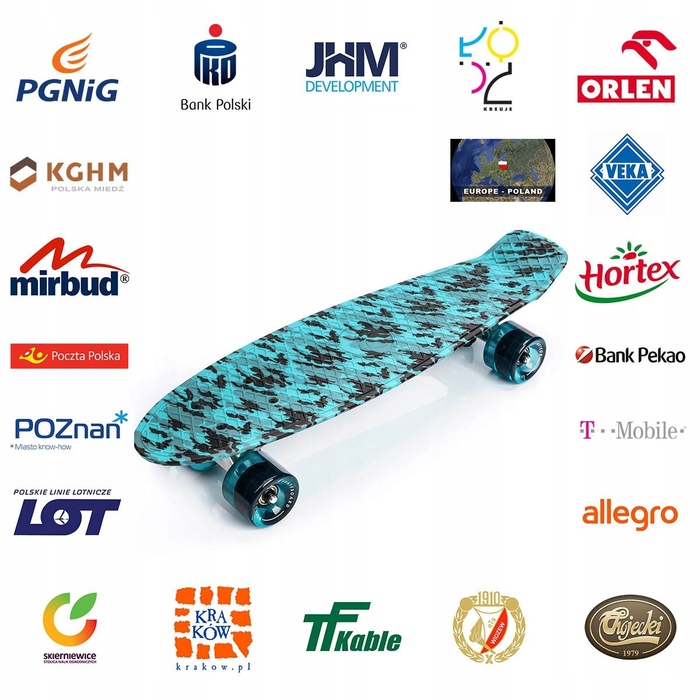Пенніборд Fiszka Meteor Multikolor ABEC-7