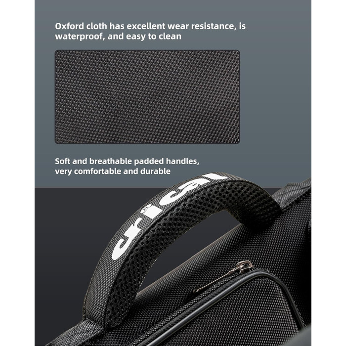 Кейс для більярду CRICAL, 2 x 2 жорсткі чохли для снукеру, з штучної шкіри/оксфордського канвасу (чорний)