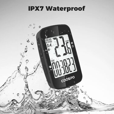 Велокомп'ютер COOSPO BC26 GPS, бездротовий, Bluetooth 5.0/ANT+, IP67, водонепроникний, 2,3