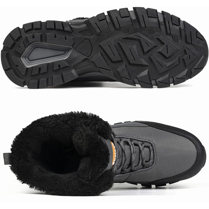 Чоботи зимові чоловічі SHULOOK, водонепроникні, теплі, для снігу, піших прогулянок, роботи, кемпінгу, 42 EU, сірі