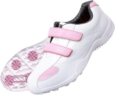 Жіночі гольф-туфлі PGM водонепроникні, без шипів, на липучці, рожеві, 38 EU