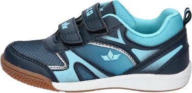 Дитячі спортивні кросівки Lico Charlie V для залу, колір лимонно-зелений (26 EU, морська хвиля)