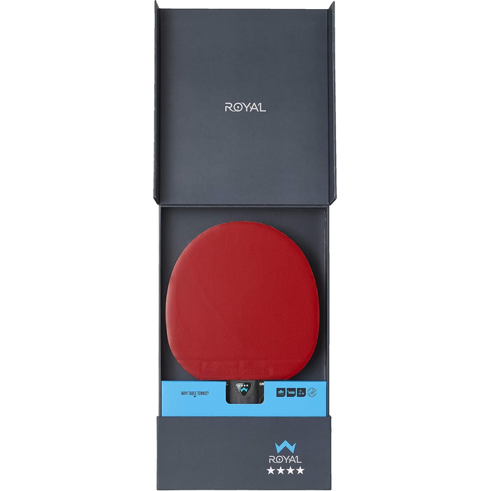 Тенісний стіл STIGA Royal Crystal: швидка ракетка з ITTF сертифікованим покриттям Star 4, гумою 2.0 мм та Crystal Technology – ідеальна для швидкої та точної гри