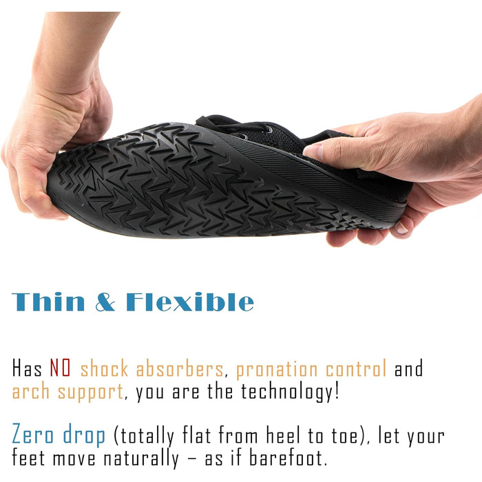 Босі кросівки Hitmars для чоловіків та жінок, кросівки з розділенням пальців, фітнес-кросівки, трейлранні кросівки, чорні, розмір 40