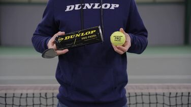 М'яч для сквошу Dunlop Competition, жовта крапка, 3 шт. у тубусі