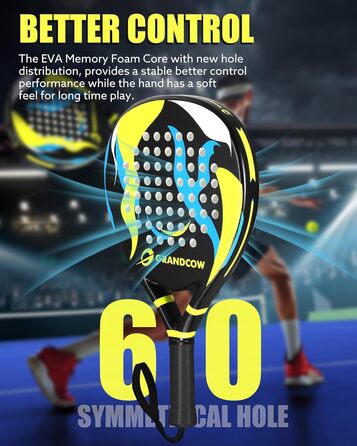 Ракетка для падел карбонова Power Lite Pop Tennis (2 шт) чорна