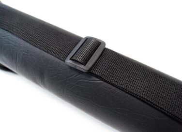 Чохол для більярду Hardy Billardköcher, чорний, 85 см, для 2 київ + аксесуари, міцне шкірозамінник, з сумкою для аксесуарів та ремінком