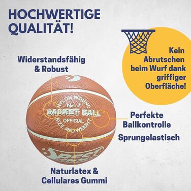Баскетбольний м'яч Best Sporting №7 для вулиці, офіційна вага і розмір, міцний для дітей і дорослих, аксесуари для баскетболу