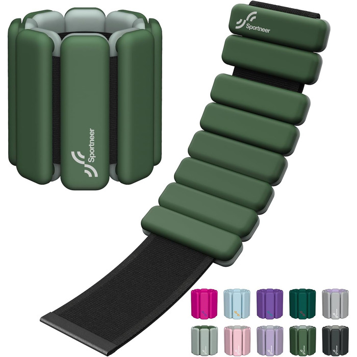 Набір обтяжувачів для ніг Sportneer 2 шт. (0,5 кг та 1 кг) для йоги, танців, аеробіки, чоловічий/жіночий