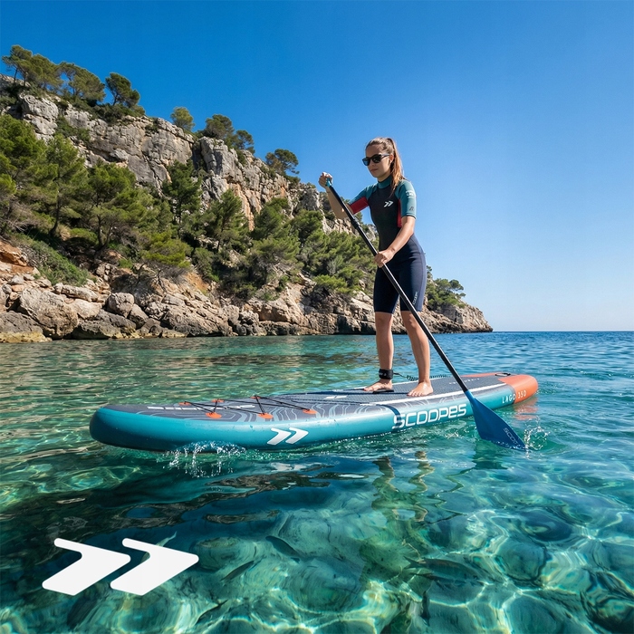 Надувна SUP-дошка для плавання з аксесуарами: комплект з веслом та помпою, 350 см