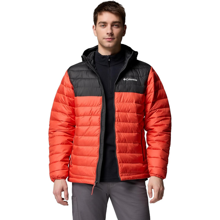 Чоловіча куртка з капюшоном Columbia Powder Lite (Zing, Shark, L)