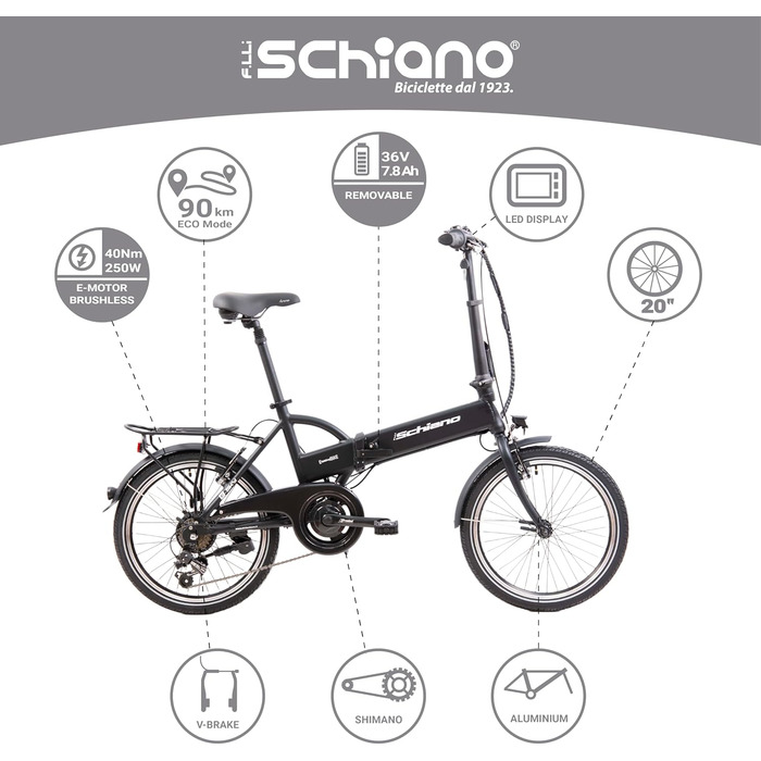 Електровелосипед F.lli Schiano E-Sky 20