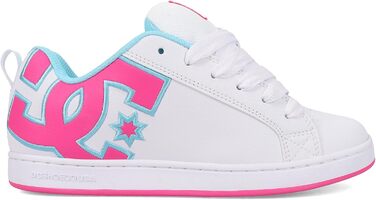 Жіночі кросівки DC Shoes Court Graffik, 40.5 EU, білий, рожевий, блакитний