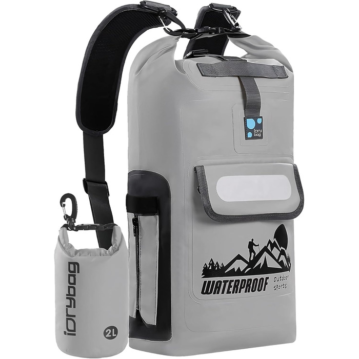 Водонепроникний рюкзак IDRYBAG Dry Bag 40L (сірий) - 30L, 40L, Kajak Dry Bag