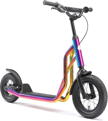 Дитячий самокат STAR SCOOTER з надувними колесами 12/10 дюймів, для міста, від 6-7 років