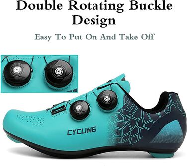 Велотуфлі чоловічі та жіночі, MTB та шосейні, дихаючі, з антиковзким покриттям, унісекс, синій, 45 EU