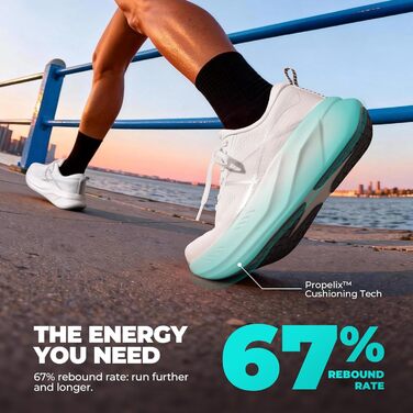 Жіночі кросівки Allswifit для бігу та фітнесу, білі (37 EU) - легкі, амортизуючі, з протиковзкою підошвою