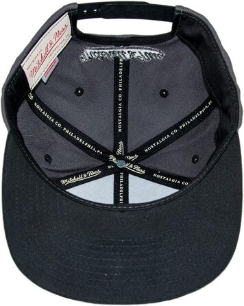 Кепка Mitchell & Ness 2 Tone Box Logo Flat Visor Snapback, універсальний розмір, чорний/багатокольоровий