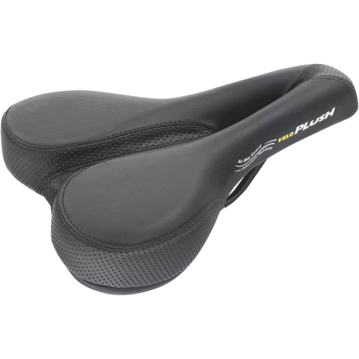 Велосипедне сідло Velo Basic Deep Channel 262x165 мм, чорне