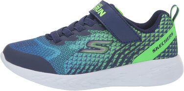 Дитячі кросівки Skechers Go Run 600 Baxtux, 37 EU, темно-синій, сітка, синтетика, оздоблення лайм