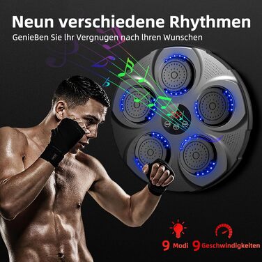 Професійна LED музична бокс-машина HotHands з Bluetooth, 9 режимів, настінна, для дітей та дорослих, для дому та залу