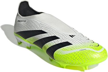 Футбольні бутси adidas Predator League Laceless для твердого/багатоповерххового поля, 40 EU, Cloud White/Core Black/Lucid Lemon