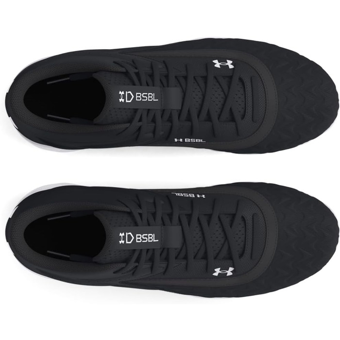 Кросівки-шиповки для бейсболу Under Armour Leadoff Mid Rm Jr 3.0 (25 EU, чорний/білий)