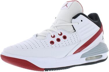 Кросівки Nike Jordan Max Aura 5 для баскетболу (46 EU, Білий Shell, Чорний Core, Червоний Varsity, Білий Ghost)